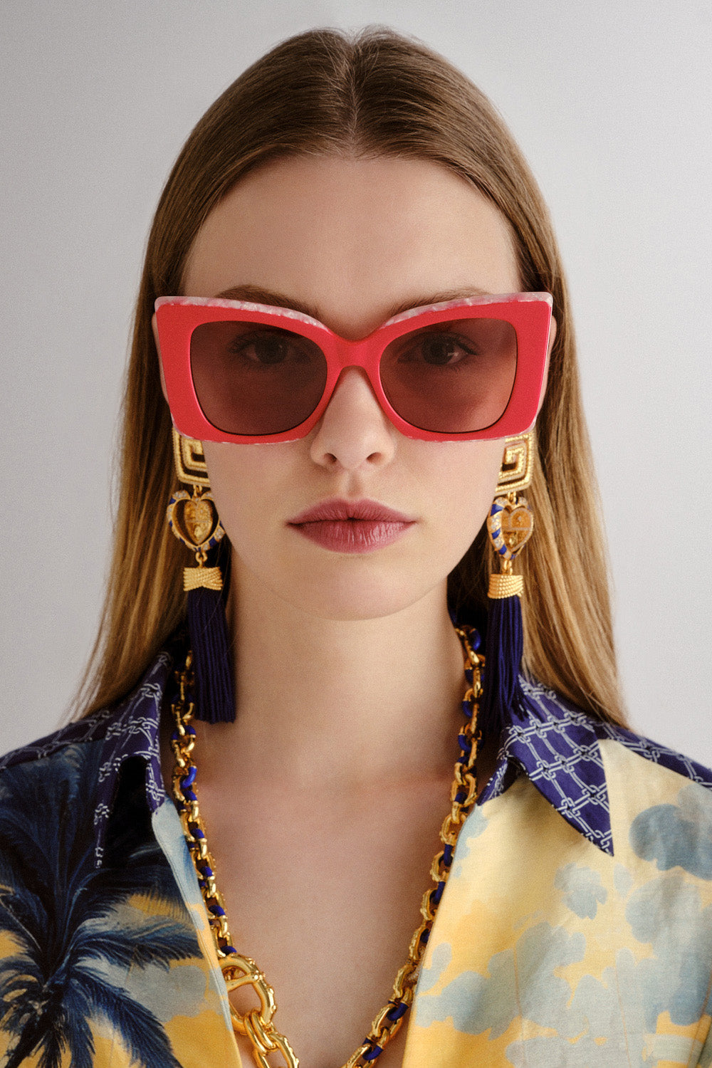 MNCAM131026140621001_2 CAMILLA Where's MY Valet Sunglasses Solid Poppy / Ivory Marble Gold - Image 2