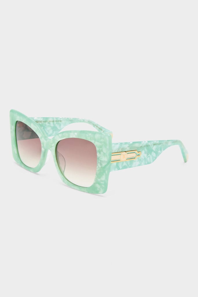 CAMILLA Where's MY Valet Sunglasses Mint Marble / Solid Ivory Gold - Image 1
