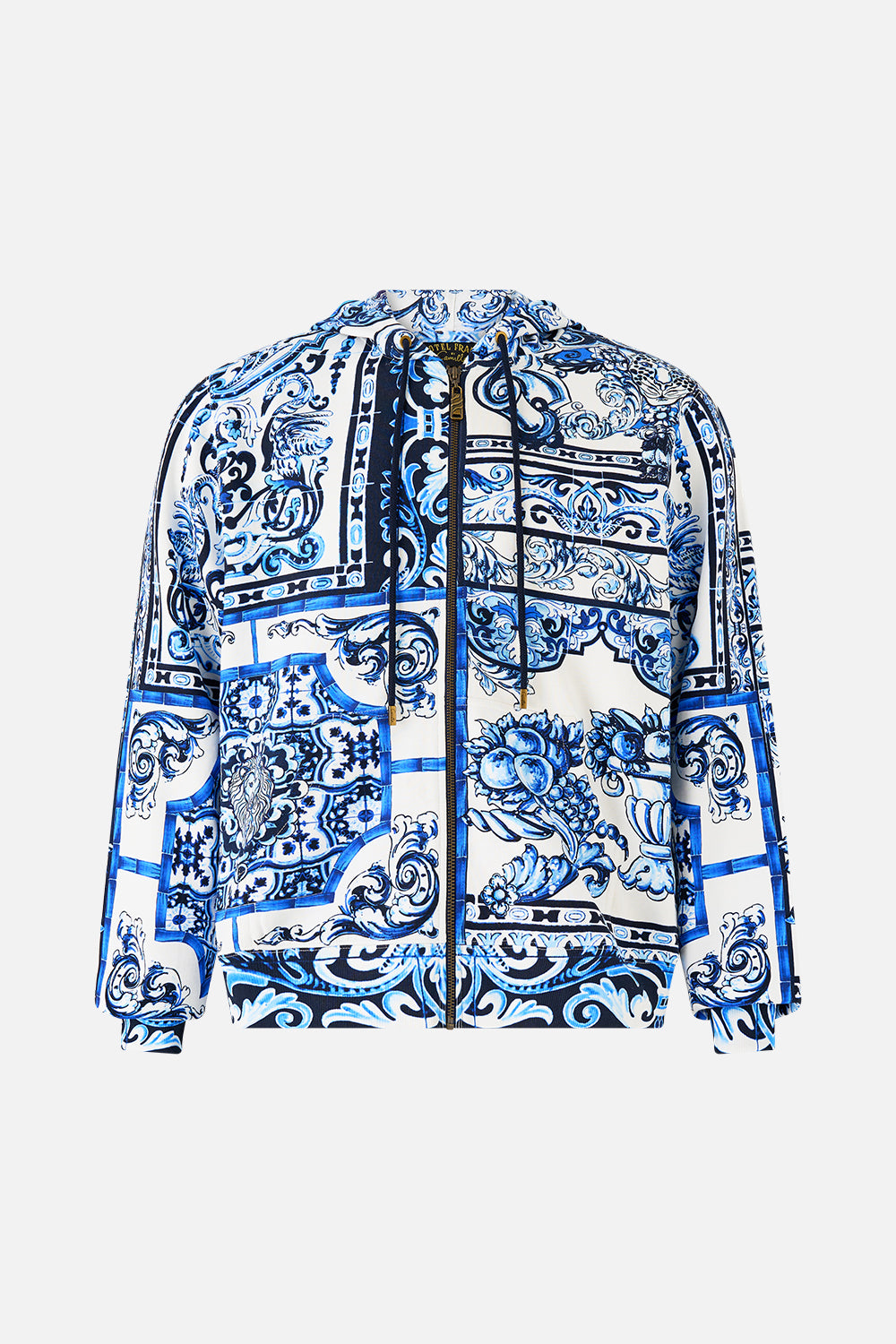 CAMILLA Zip Through Hoodie A Tiled Wonderland - Image 3