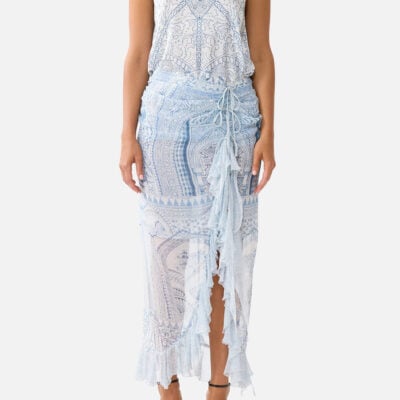 CAMILLA Wrap Tie Skirt With Ruffle the Hum OF the Alhambra - Image 1