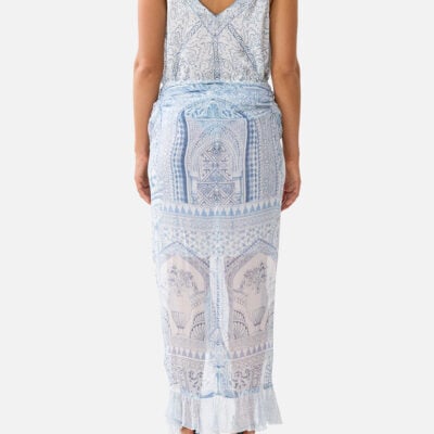 CAMILLA Wrap Tie Skirt With Ruffle the Hum OF the Alhambra - Image 2