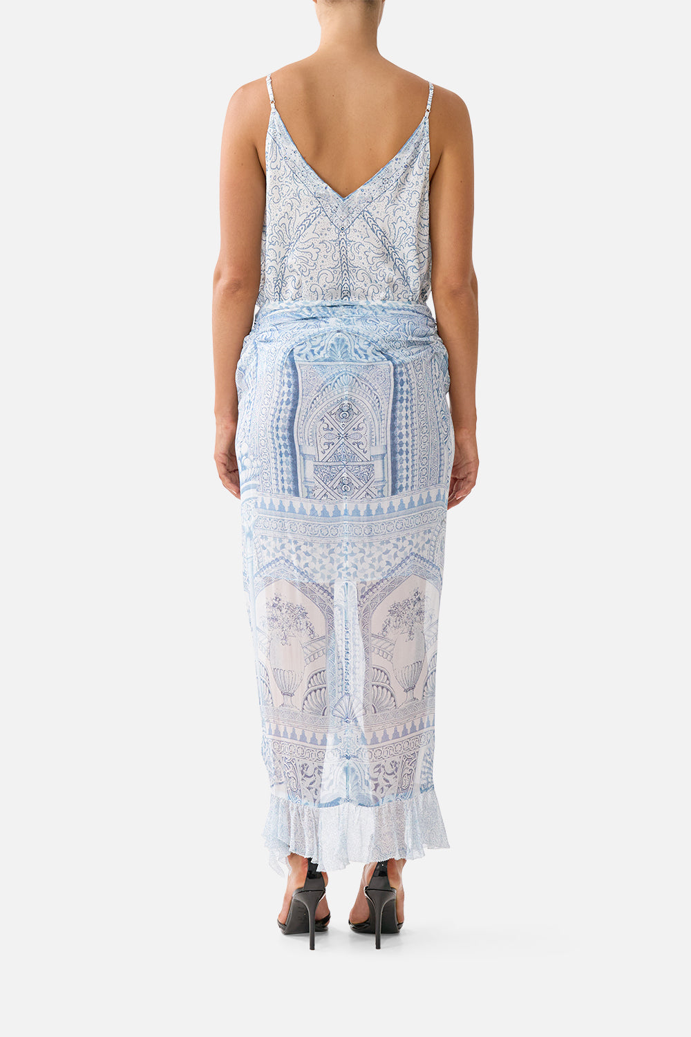 CAMILLA Wrap Tie Skirt With Ruffle the Hum OF the Alhambra - Image 2
