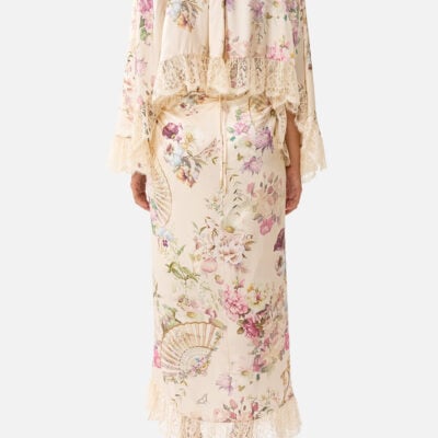 CAMILLA Wrap Tie Skirt With Ruffle Adorned - Image 2