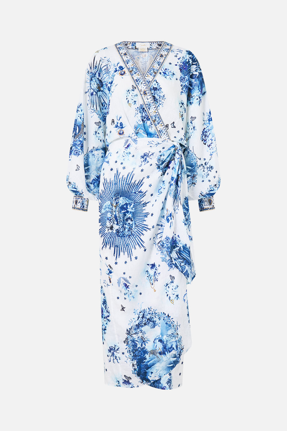 MNCAM131026140621012_3 CAMILLA Wrap Midi Dress the Porcelain Parlour - Image 3