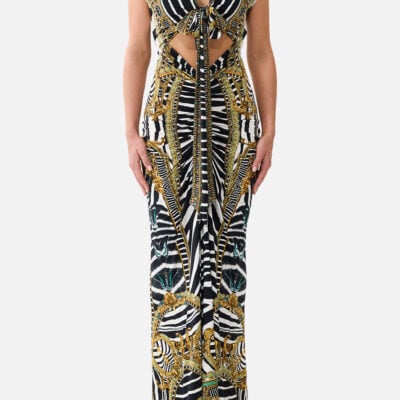 CAMILLA Wrap Bodice Jersey Dress Zig Zag Zoo - Image 1