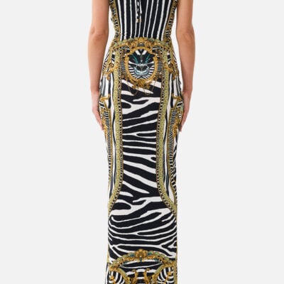 CAMILLA Wrap Bodice Jersey Dress Zig Zag Zoo - Image 2