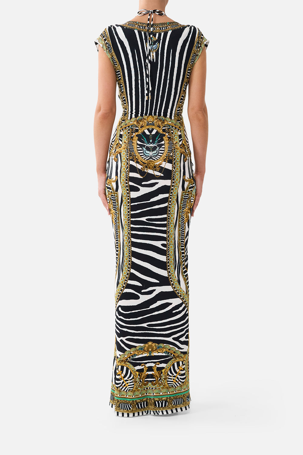 MNCAM131026140621013_2 CAMILLA Wrap Bodice Jersey Dress Zig Zag Zoo - Image 2