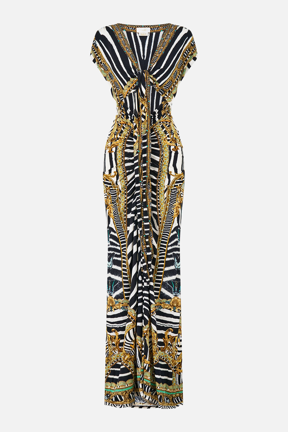 MNCAM131026140621013_3 CAMILLA Wrap Bodice Jersey Dress Zig Zag Zoo - Image 3