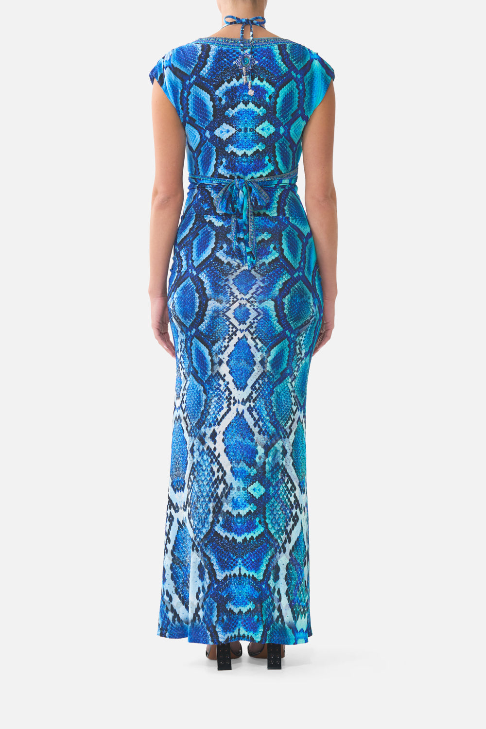 MNCAM131026140621014_2 CAMILLA Wrap Bodice Jersey Dress the Sapphire Serpent - Image 2