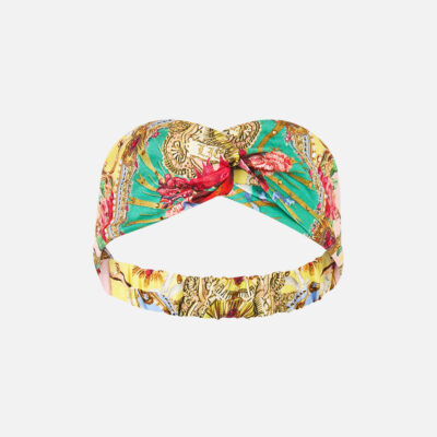 CAMILLA Woven Twist Headband Painted Prayers - Image 1