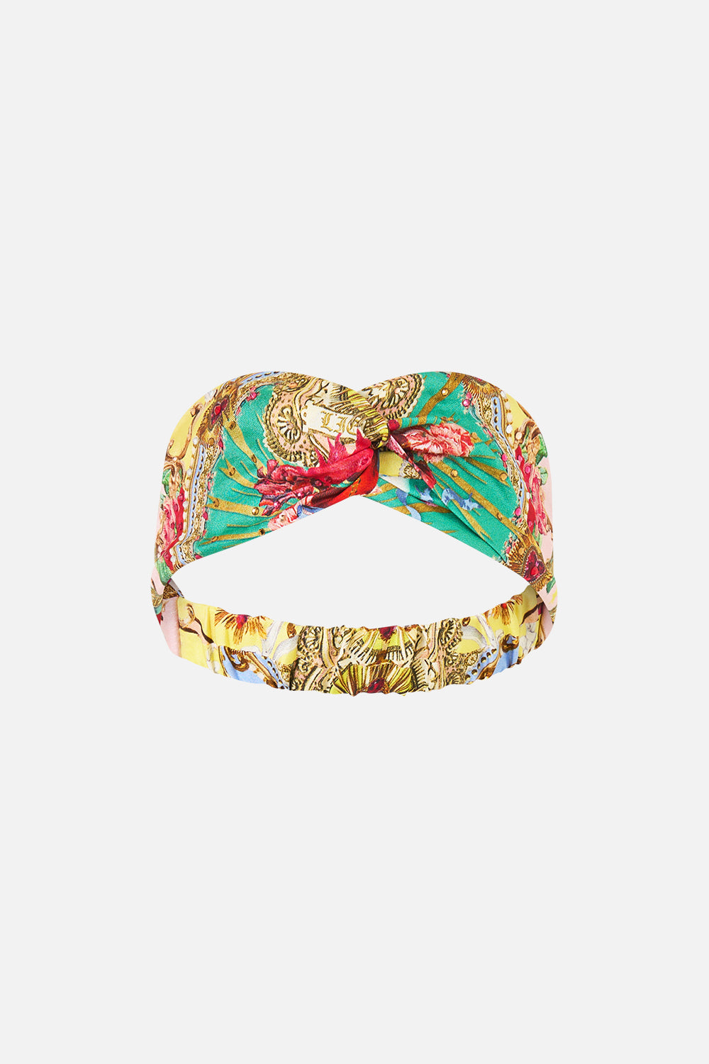 CAMILLA Woven Twist Headband Painted Prayers - Image 1