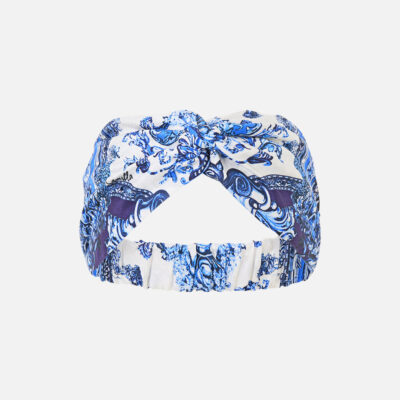 CAMILLA Woven Twist Headband A Tiled Wonderland - Image 1