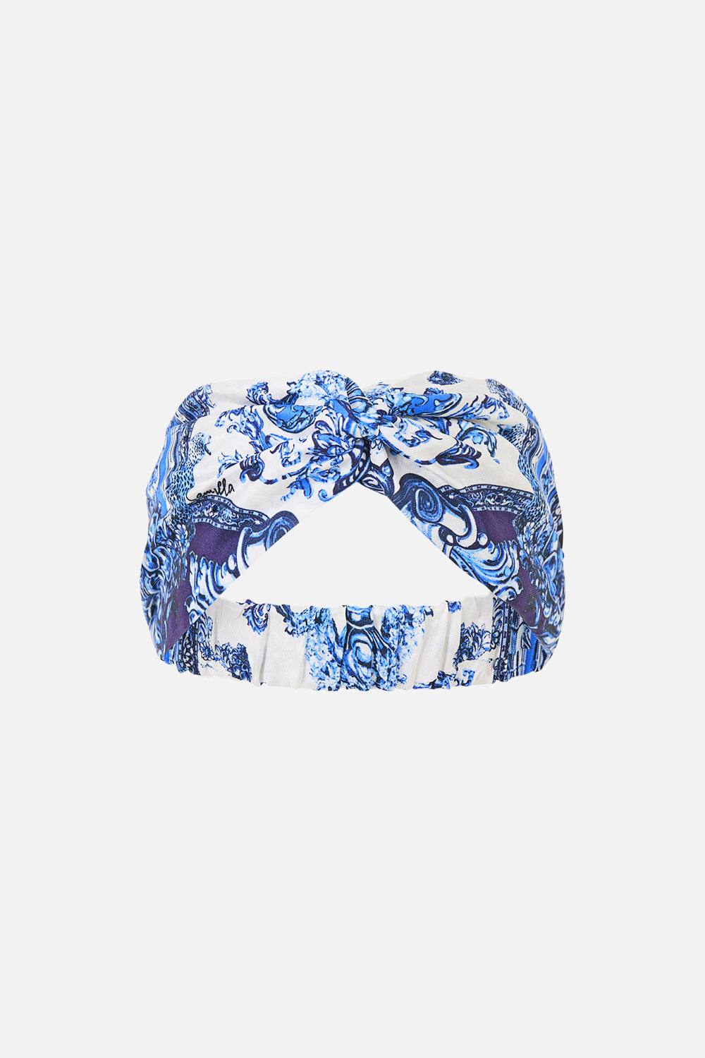 CAMILLA Woven Twist Headband A Tiled Wonderland - Image 1
