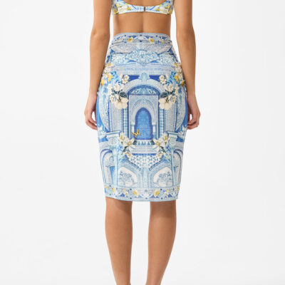 CAMILLA Woven Short Sarong With Tassels DE Nada Granada - Image 2