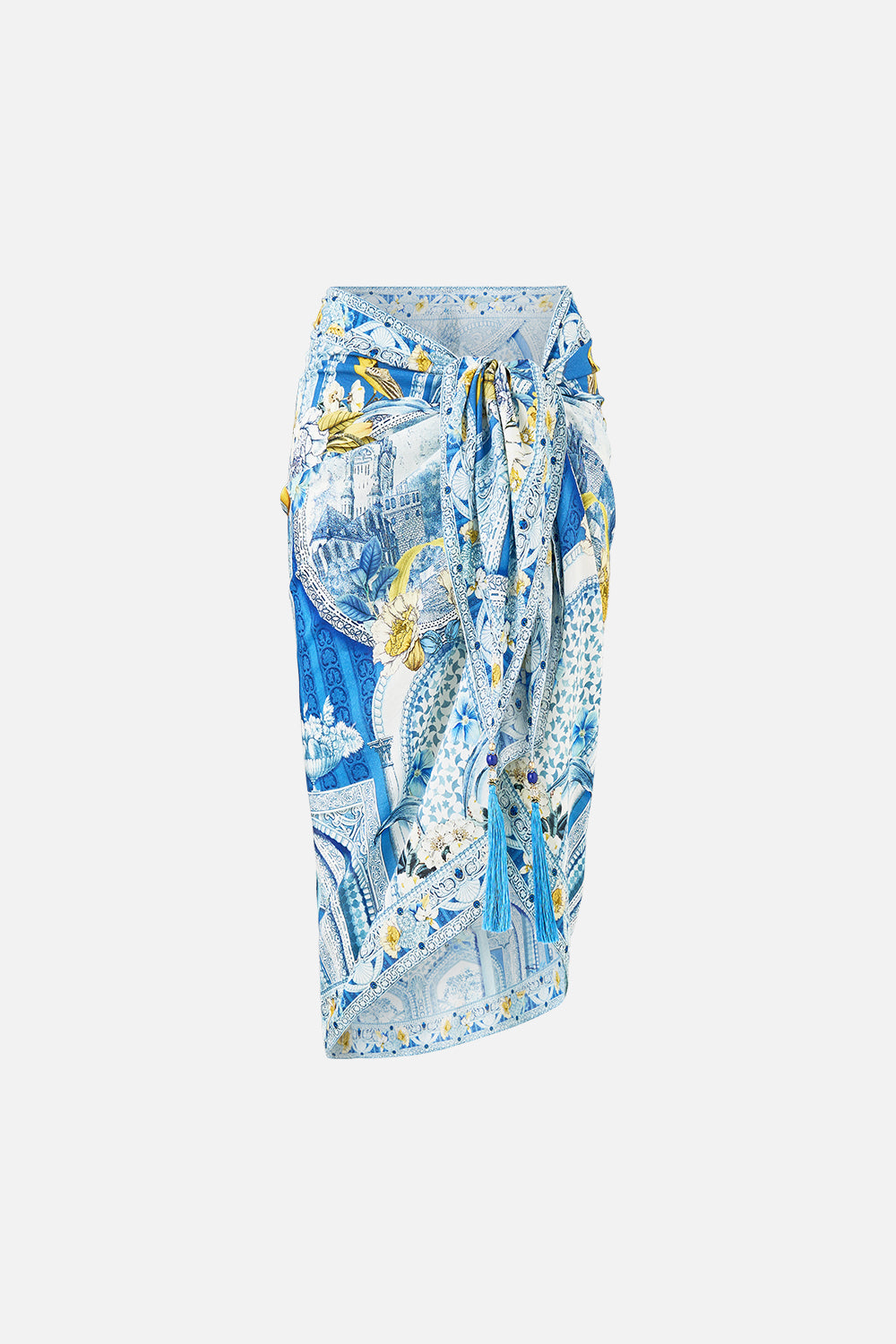 MNCAM131026140621034_3 CAMILLA Woven Short Sarong With Tassels DE Nada Granada - Image 3