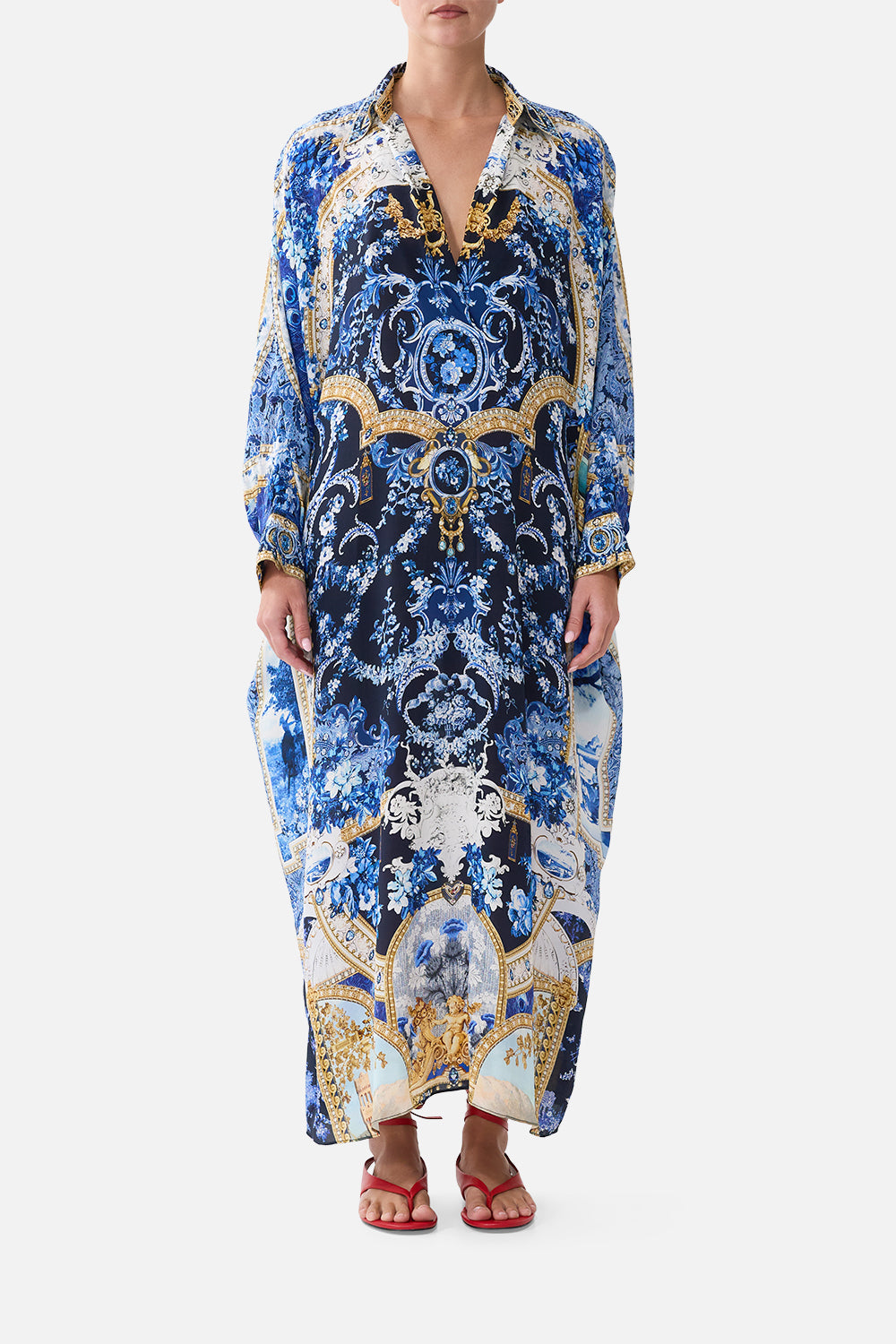 CAMILLA Wing Collar Kaftan Sweet Sacré Bleu - Image 1