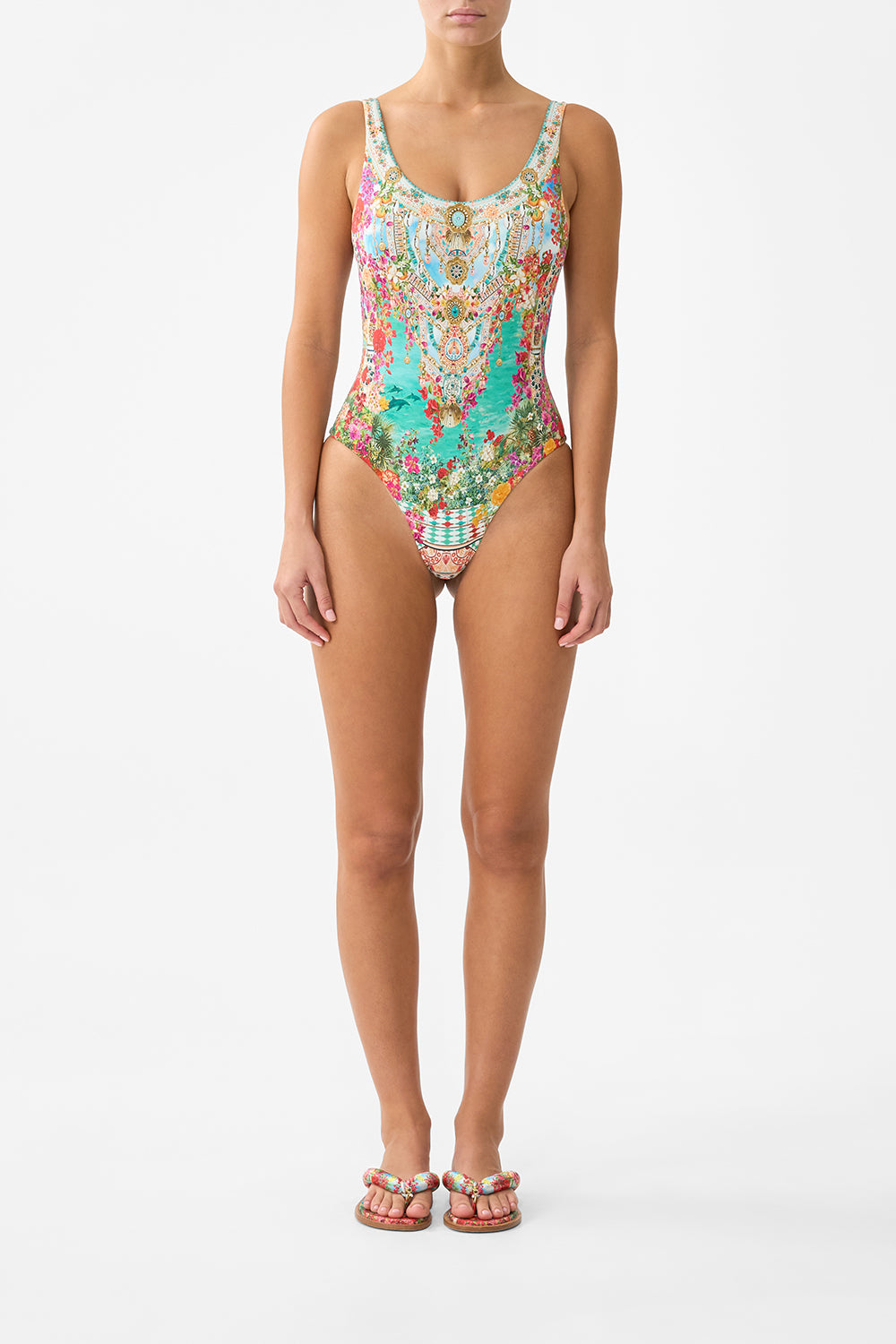 CAMILLA Wide Strap Round Neck One Piece With Low Back Meet ME - Image 1