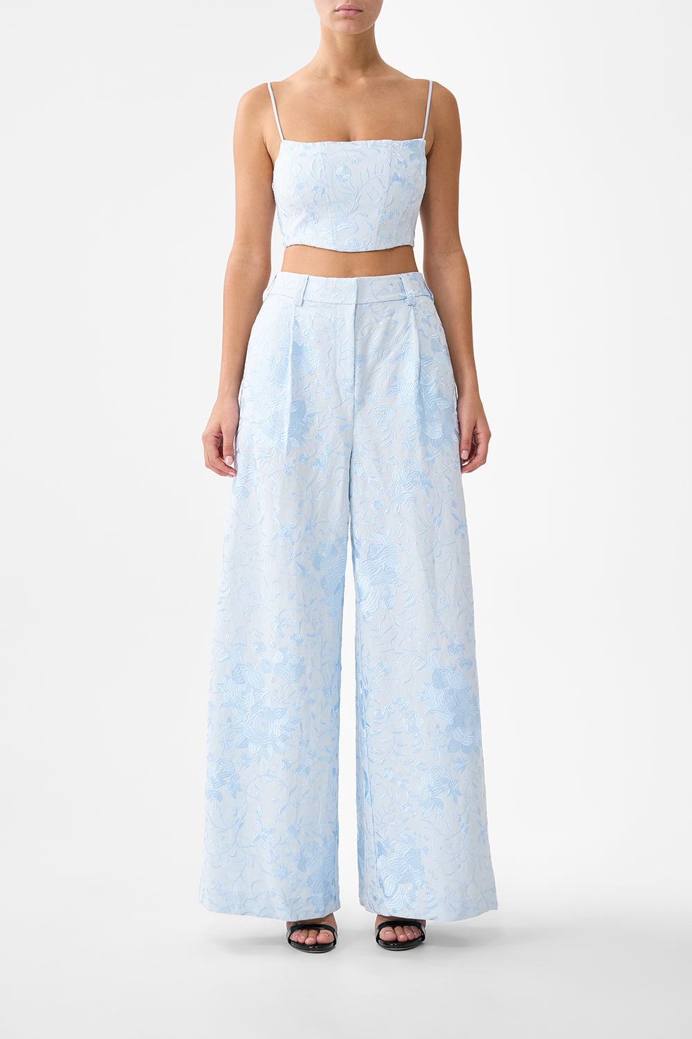 CAMILLA Wide Leg Waisted Pant Seville Sweetheart - Image 1