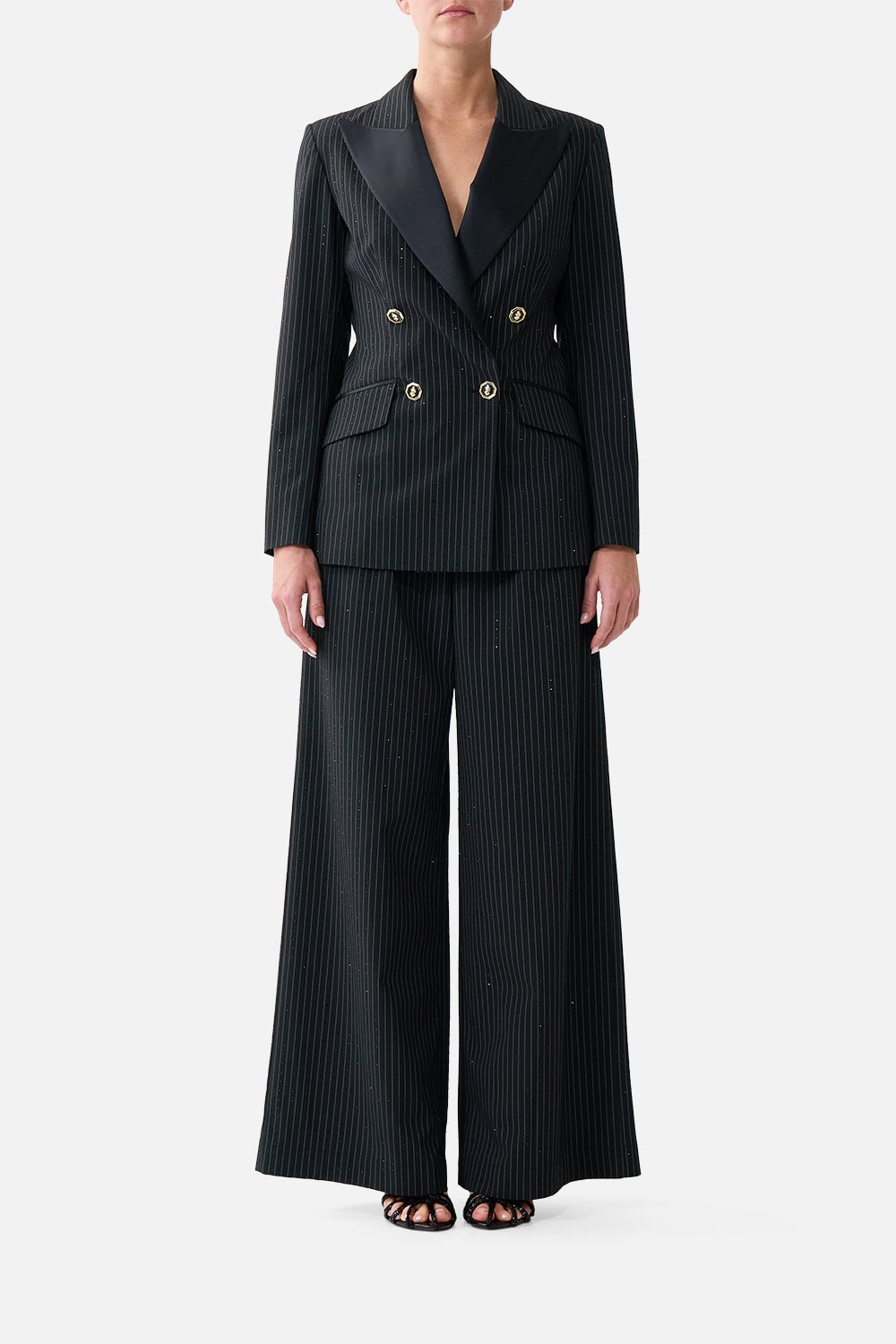 CAMILLA Wide Leg Waisted Pant Night Garden - Image 1