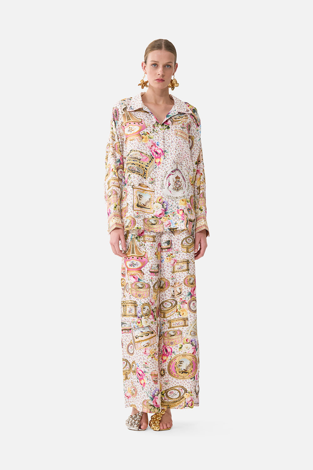 CAMILLA Wide Leg Waisted Pant - Image 1