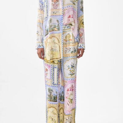 CAMILLA Wide Leg Waisted Pant Botanical Ballads - Image 1