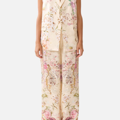 CAMILLA Wide Leg Waisted Pant Adorned - Image 1