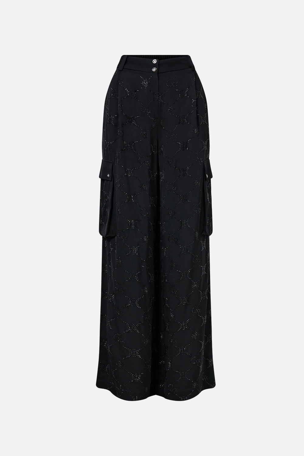 MNCAM131026140621066_3 CAMILLA Wide Leg Utility Pants Solid Black - Image 3