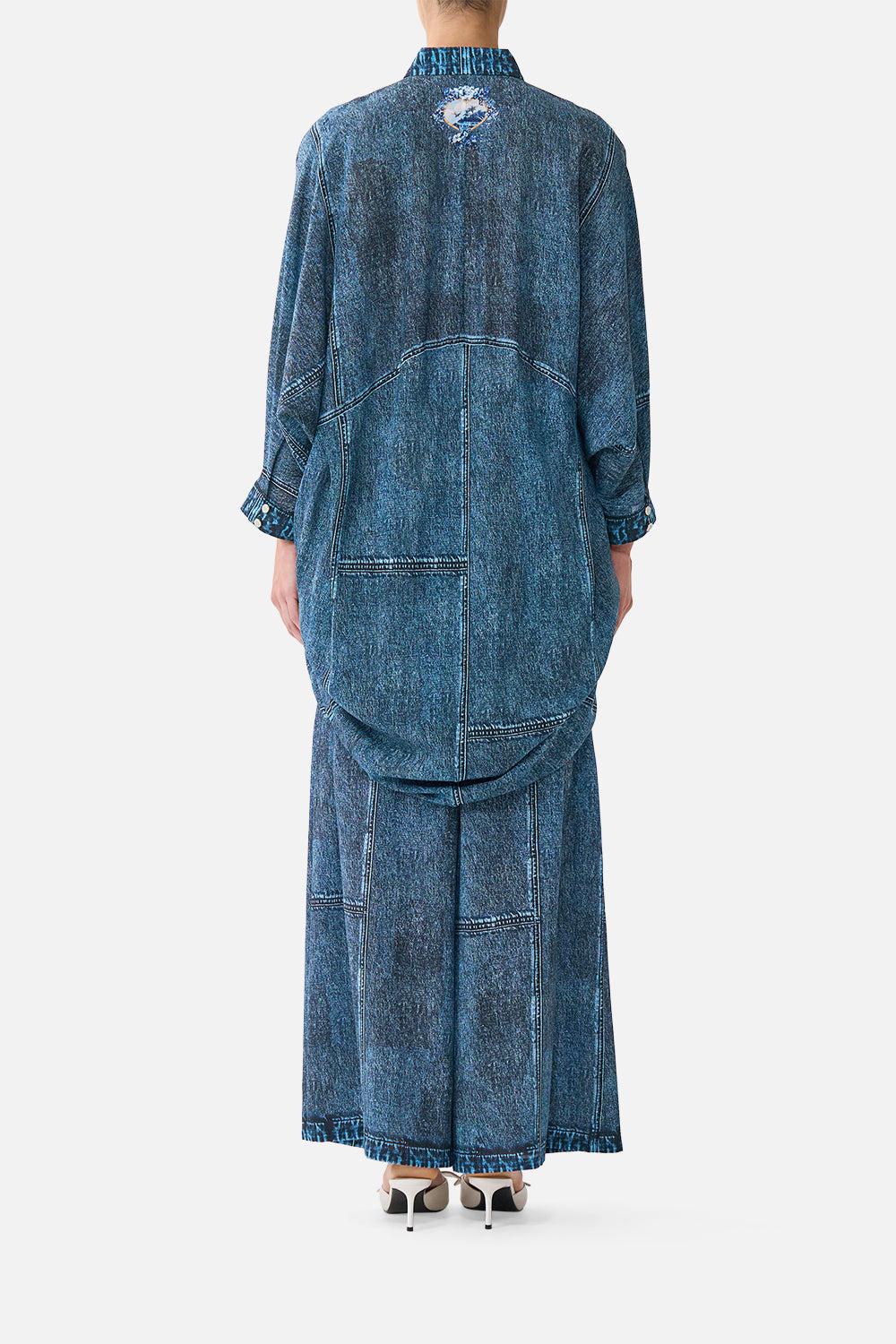 MNCAM131026140621068_2 CAMILLA Wide Leg Trouser With Front Pockets the Porcelain Parlour - Image 2