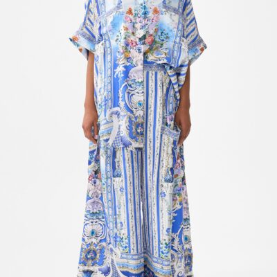 CAMILLA Wide Leg Trouser With Front Pockets Ottoman Opulence - Image 1