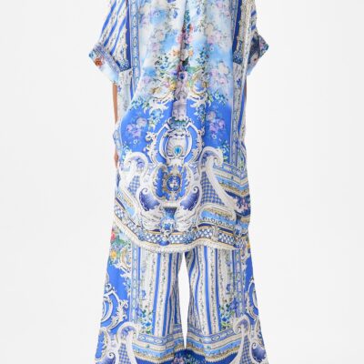 CAMILLA Wide Leg Trouser With Front Pockets Ottoman Opulence - Image 2
