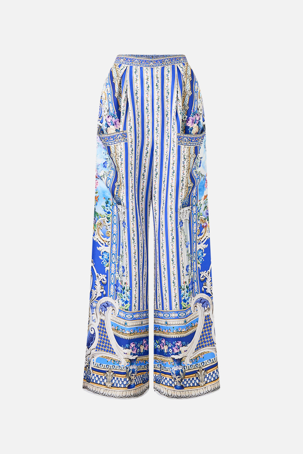 CAMILLA Wide Leg Trouser With Front Pockets Ottoman Opulence - Image 3