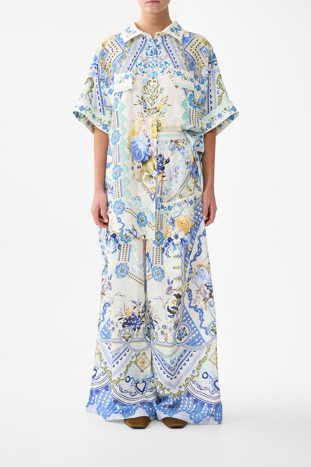 CAMILLA Wide Leg Trouser With Front Pockets MY Homespun Heart - Image 1