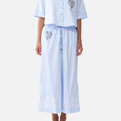 CAMILLA Wide Leg Elastic Waist Pant Ottoman Opulence - Image 1