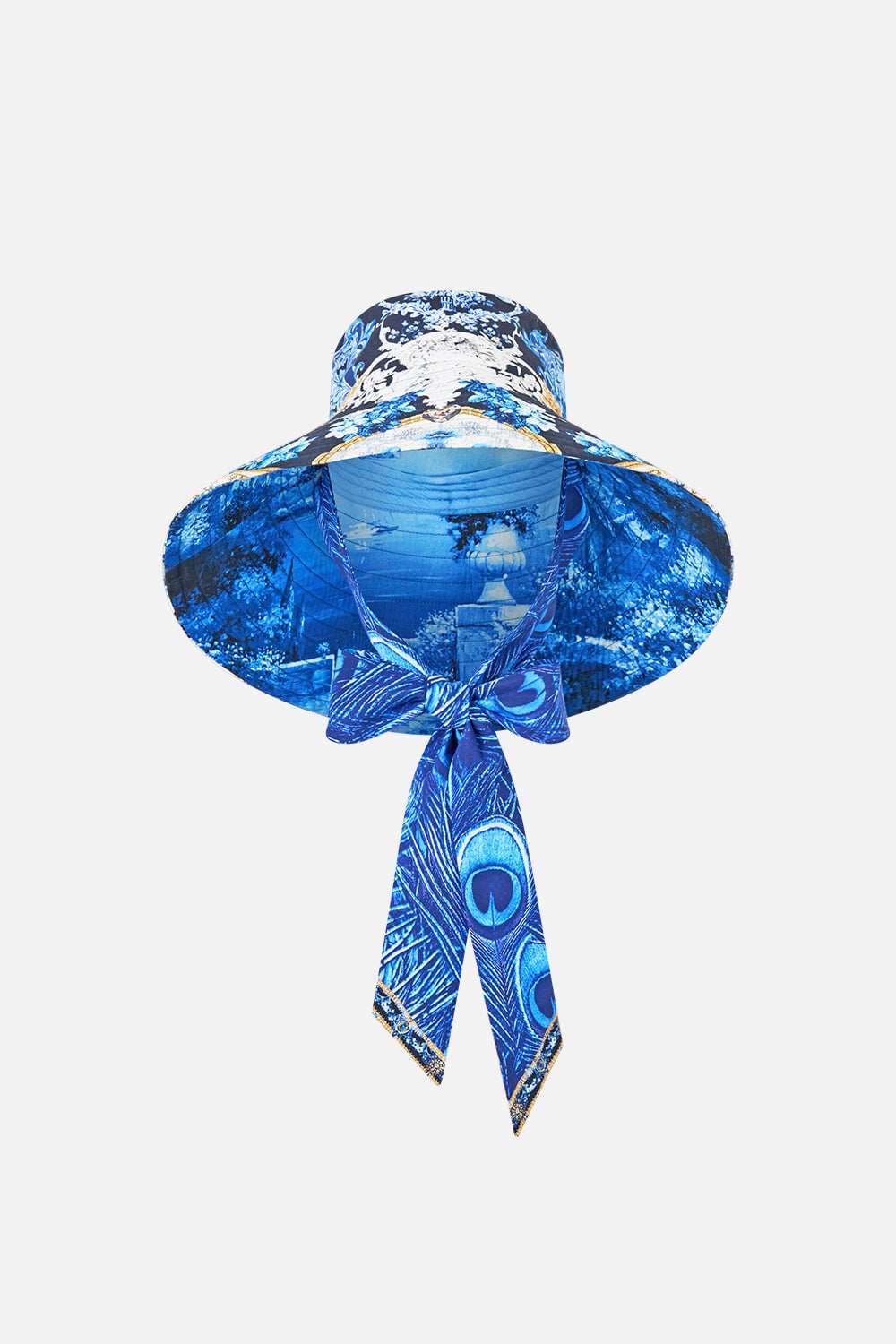 CAMILLA Wide Brim Bucket Hat With Tie Sweet Sacré Bleu - Image 1