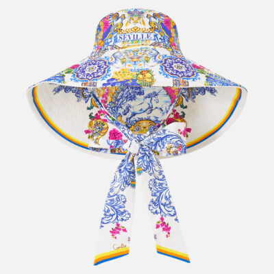 CAMILLA Wide Brim Bucket Hat With Tie España Nirvana - Image 1