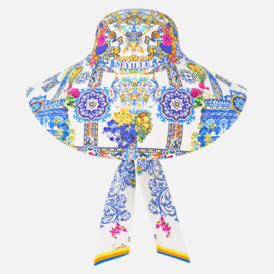 CAMILLA Wide Brim Bucket Hat With Tie España Nirvana - Image 2