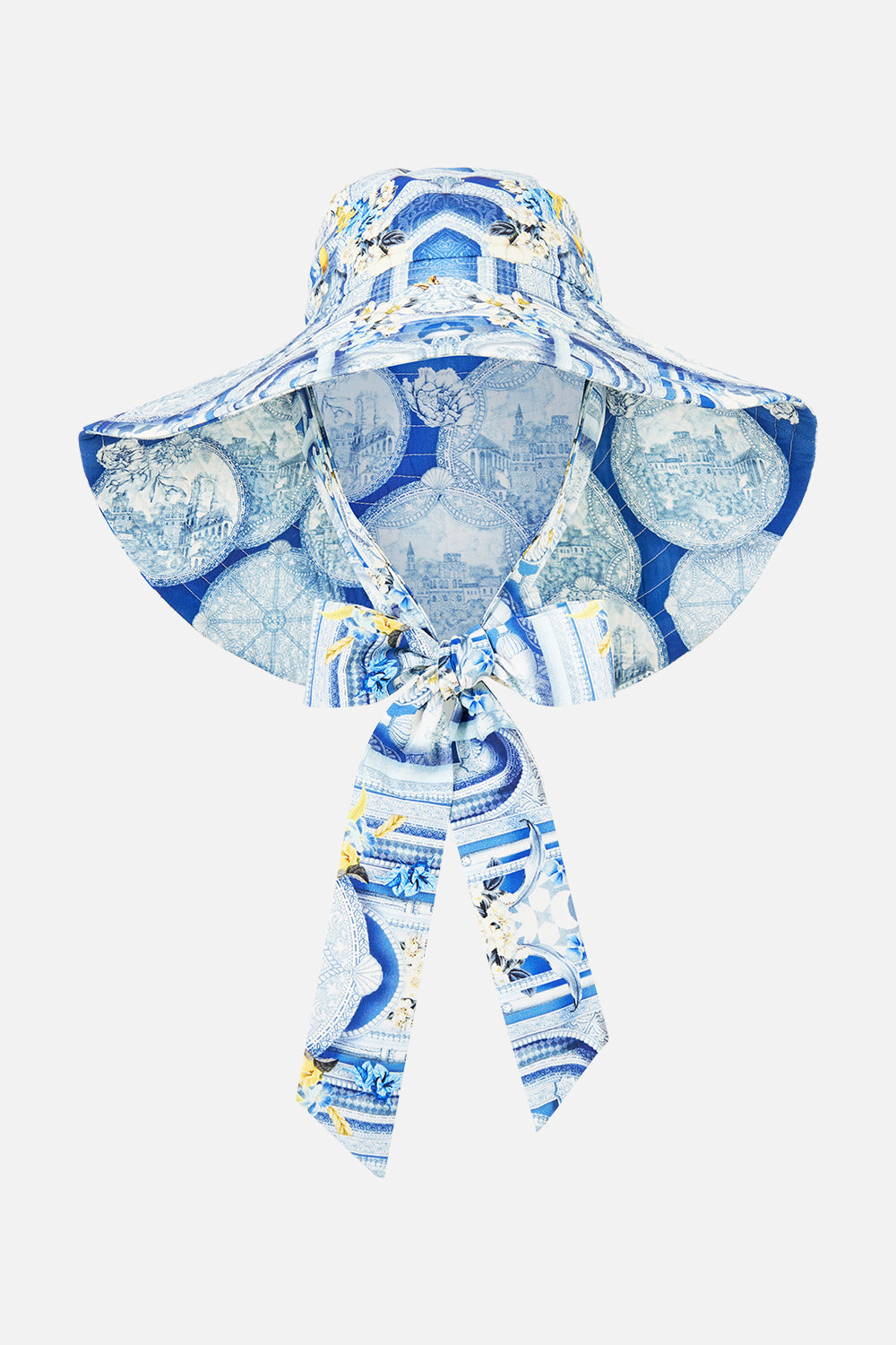 CAMILLA Wide Brim Bucket Hat With Tie DE Nada Granada - Image 1