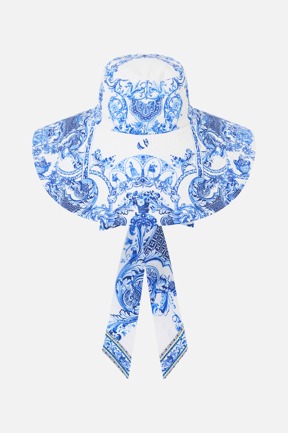 MNCAM131026140621087_2 CAMILLA Wide Brim Bucket Hat With Tie Ceramic Panoramic - Image 2