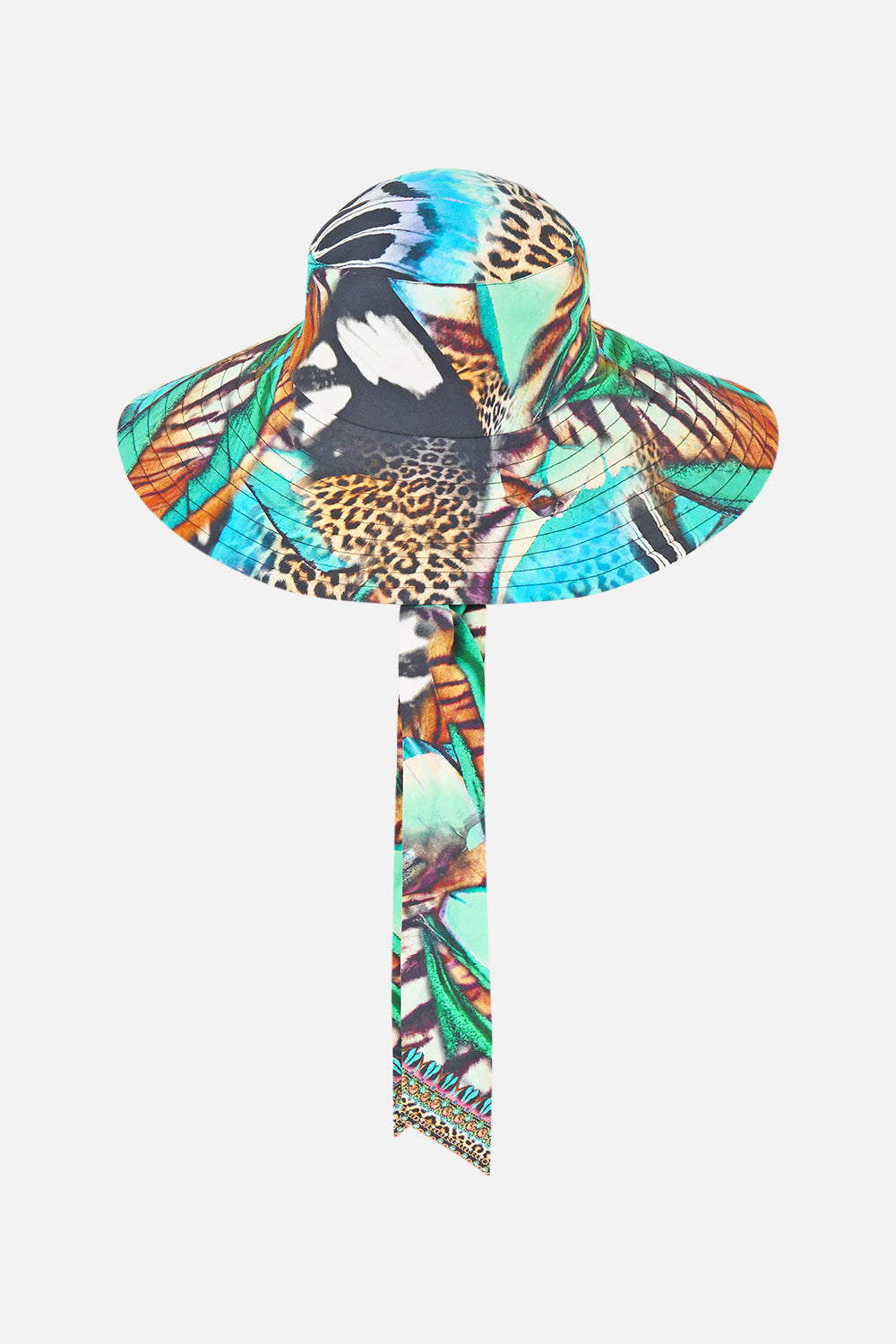 MNCAM131026140621088_2 CAMILLA Wide Brim Bucket Hat With Tie Butterfly Bohemia - Image 2