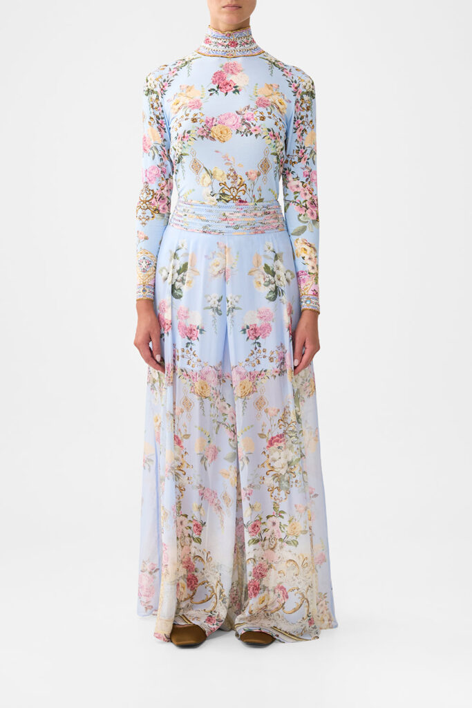 CAMILLA Waisted Wide Leg Pant Tiled - Image 1