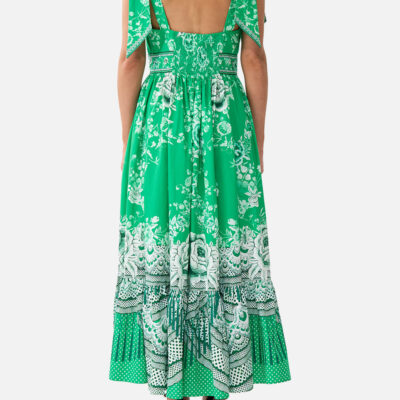 CAMILLA Waisted Midi Dress With Shoulder Ties Sacromonte Señorita - Image 2