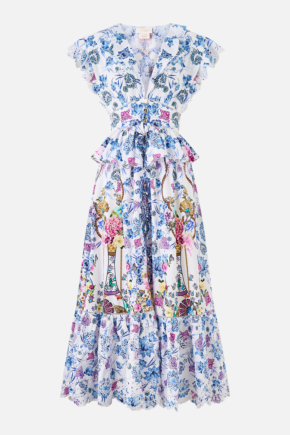 MNCAM131026140621097_3 CAMILLA Waisted Midi Dress With Ruffle Details All About That Lace - Image 3