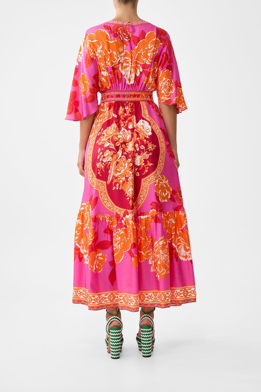 MNCAM131026140621099_2 CAMILLA Waisted Dress With Hem Ruffle Tiles OF Türkiye - Image 2
