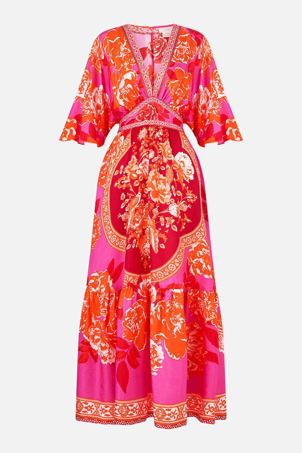 MNCAM131026140621099_3 CAMILLA Waisted Dress With Hem Ruffle Tiles OF Türkiye - Image 3