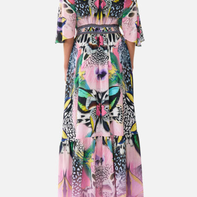 CAMILLA Waisted Dress With Hem Ruffle Millamorphosis - Image 2