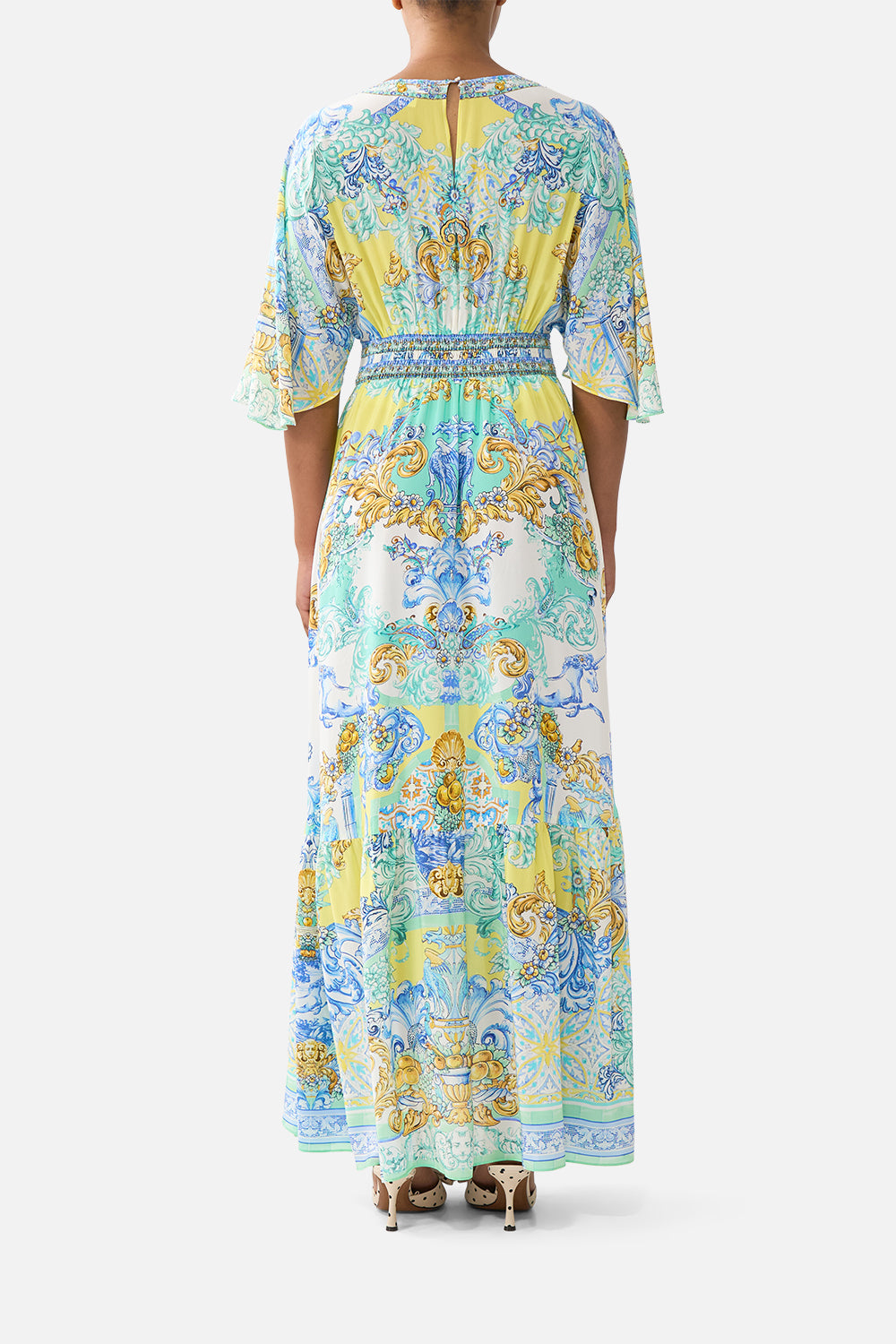 MNCAM131026140621106_2 CAMILLA Waisted Dress With Hem Ruffle Dial UP the Tiles - Image 2
