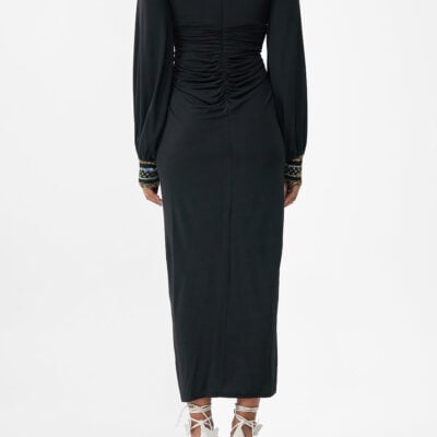 CAMILLA Waisted Draped Jersey Dress Ottoman Elegance - Image 2