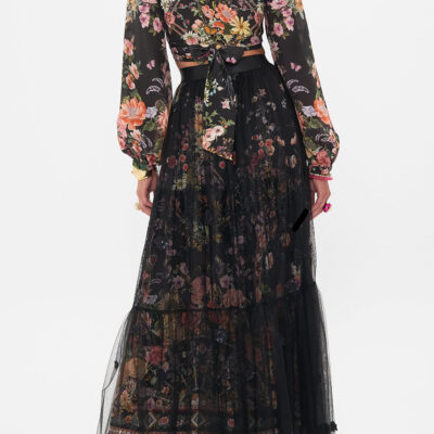 CAMILLA Waistband Ruffle Hem Skirt Letters From A Vineyard - Image 2