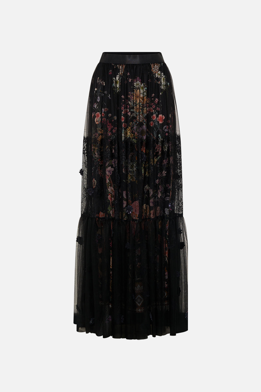 MNCAM131026140621111_3 CAMILLA Waistband Ruffle Hem Skirt Letters From A Vineyard - Image 3