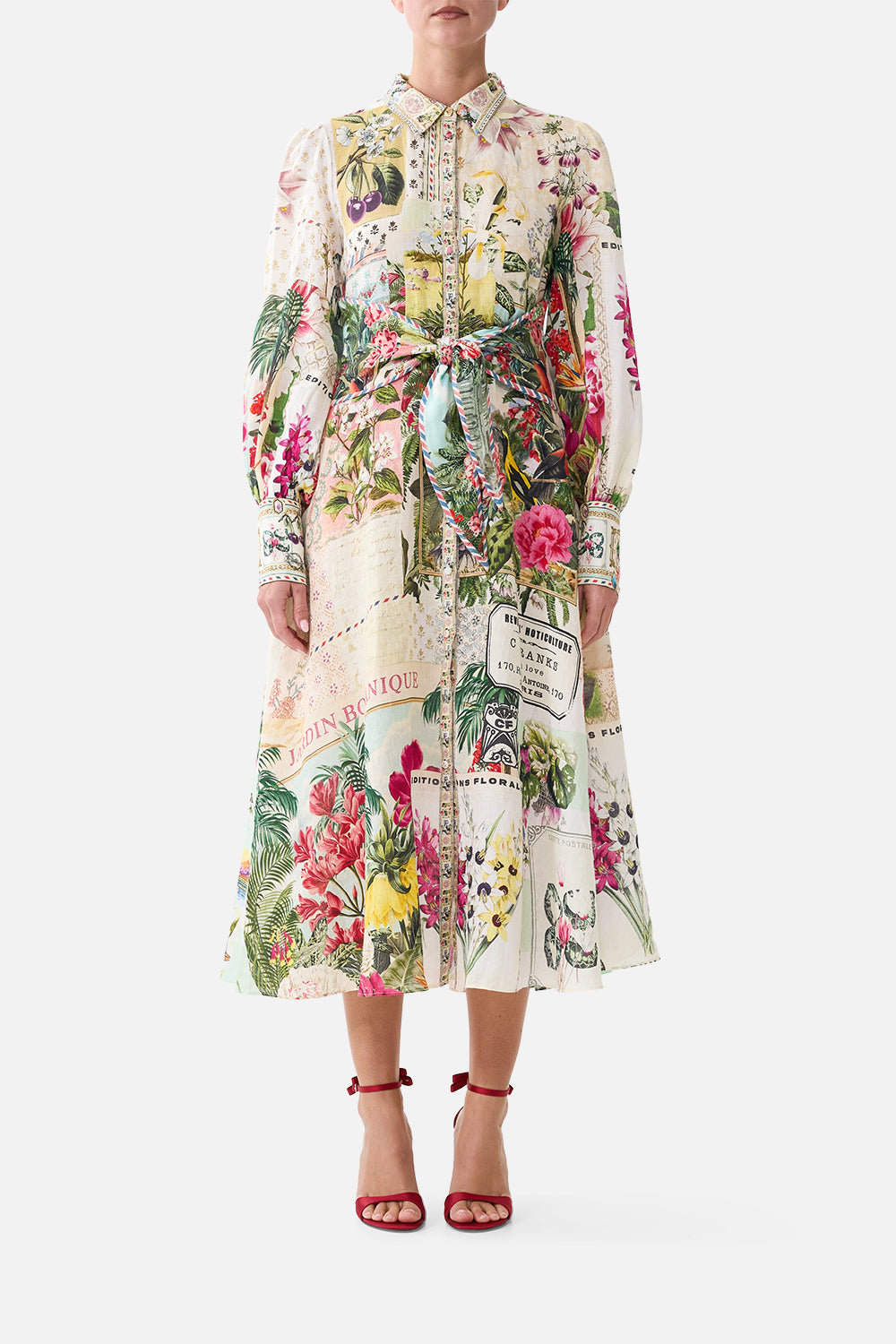 CAMILLA Waist Tie Shirt Dress LA Belle Botanique - Image 1